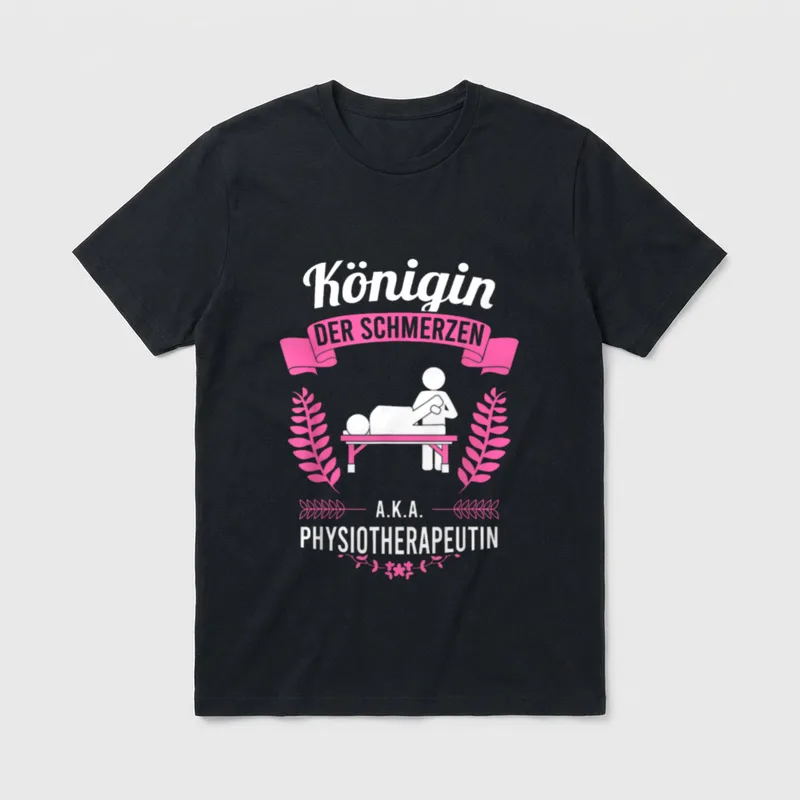 Physiotherapeutin Physio lustiger Spruch T-Shirt – Klassisches T-Shirt in Schwarz