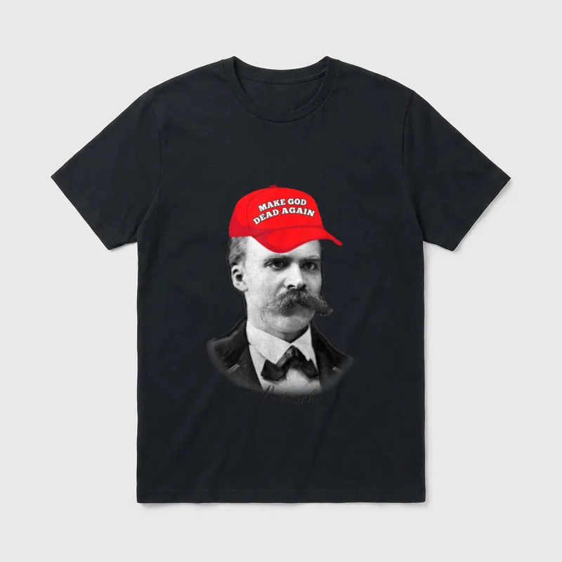 Nietzsche Humor Philosophie T-Shirt – Klassisches T-Shirt in Schwarz