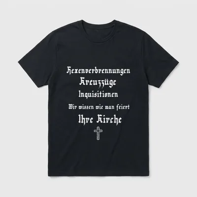 hexenverbrennung kreuzzüge inquisition lustiger T-Shirt – Klassisches T-Shirt in Schwarz