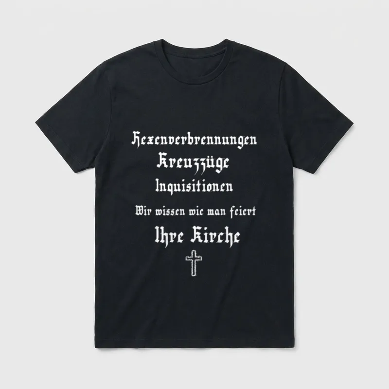 hexenverbrennung kreuzzüge inquisition lustiger T-Shirt – Klassisches T-Shirt in Schwarz