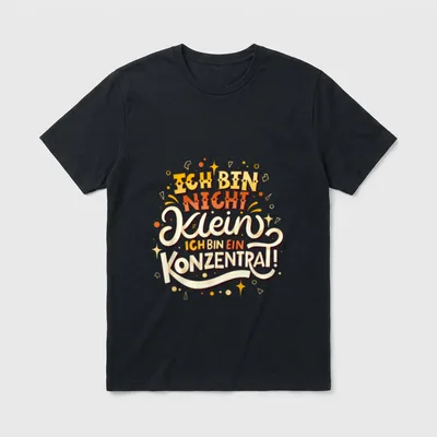 Ich bin nicht klein Lustige Sprüche T-Shirt – Klassisches T-Shirt in Schwarz