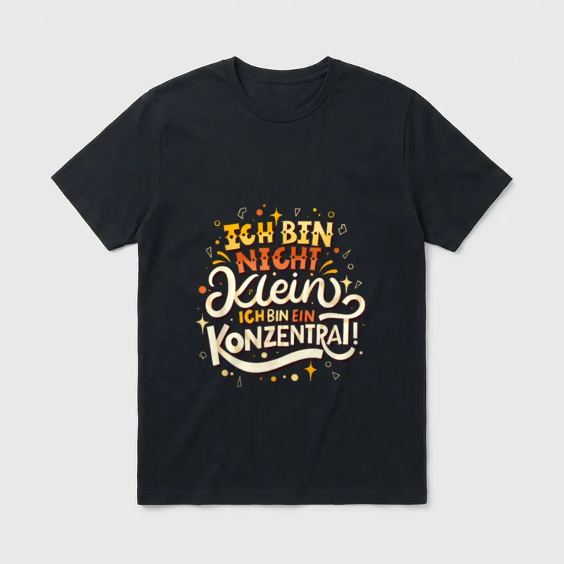 Ich bin nicht klein Lustige Sprüche T-Shirt – Klassisches T-Shirt in Schwarz