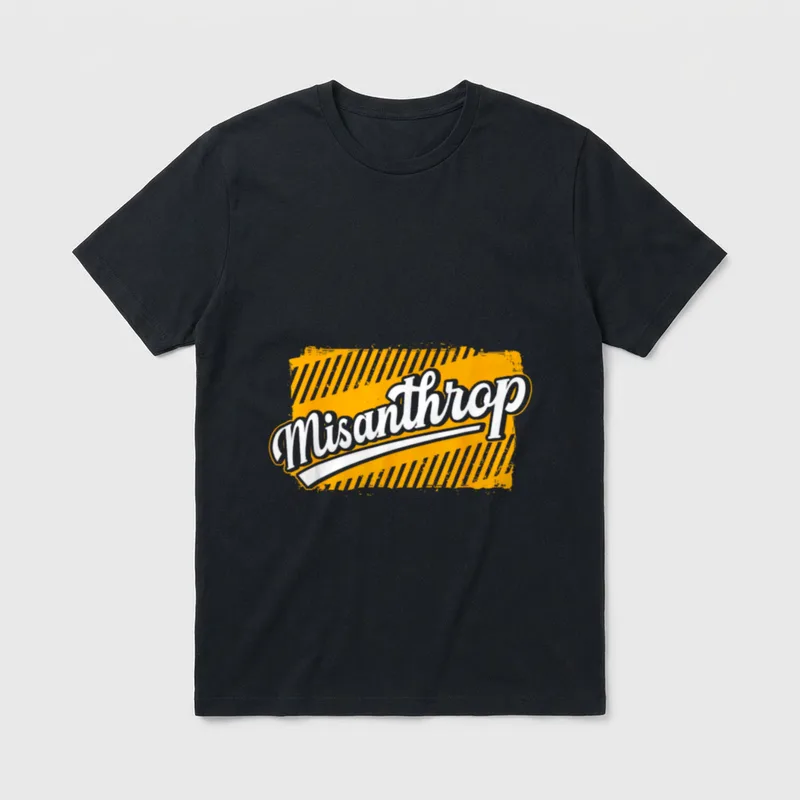 Misanthrop Misanthrop Menschenhass Statement T-Shirt – Klassisches T-Shirt in Schwarz