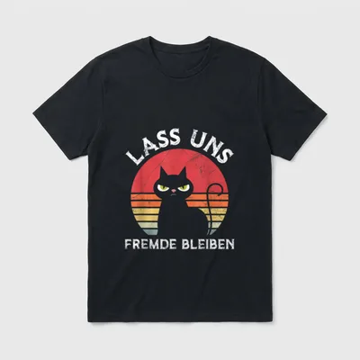 Lass Uns Fremde Bleiben Kein T-Shirt – Klassisches T-Shirt in Schwarz