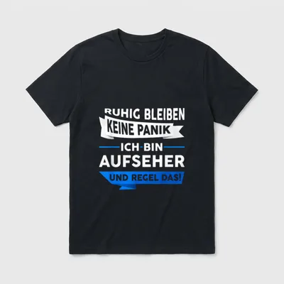 Aufseher Beruf Wart Aufsicht T-Shirt – Klassisches T-Shirt in Schwarz
