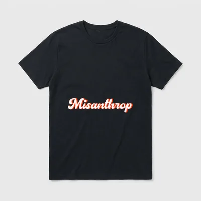 Misanthrop Lustige Sprüche T-Shirt – Klassisches T-Shirt in Schwarz