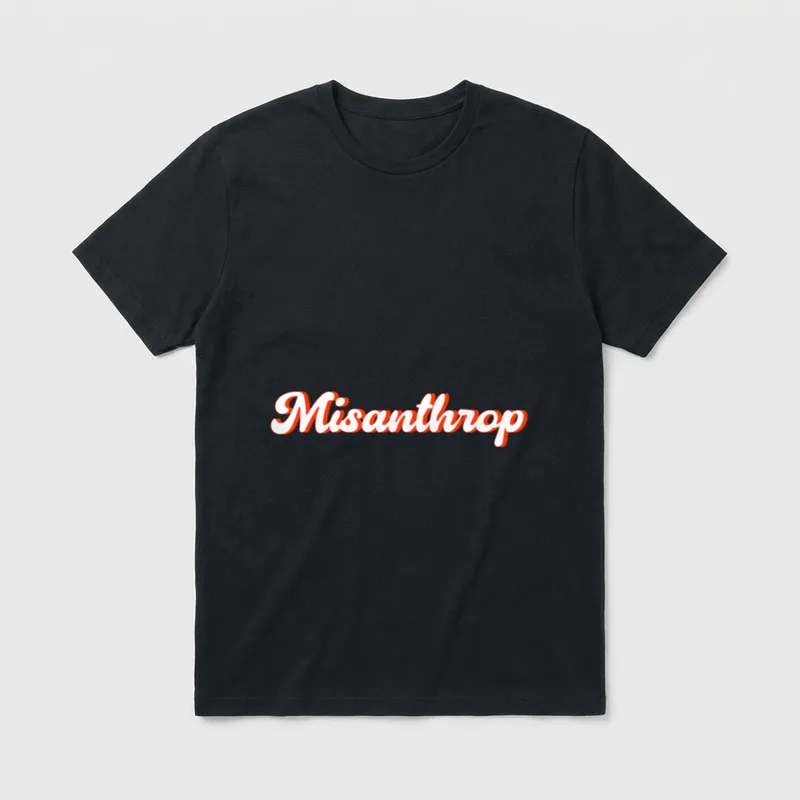 Misanthrop Lustige Sprüche T-Shirt – Klassisches T-Shirt in Schwarz