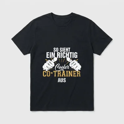 So sieht ein richtig Lustige Sprüche T-Shirt – Klassisches T-Shirt in Schwarz