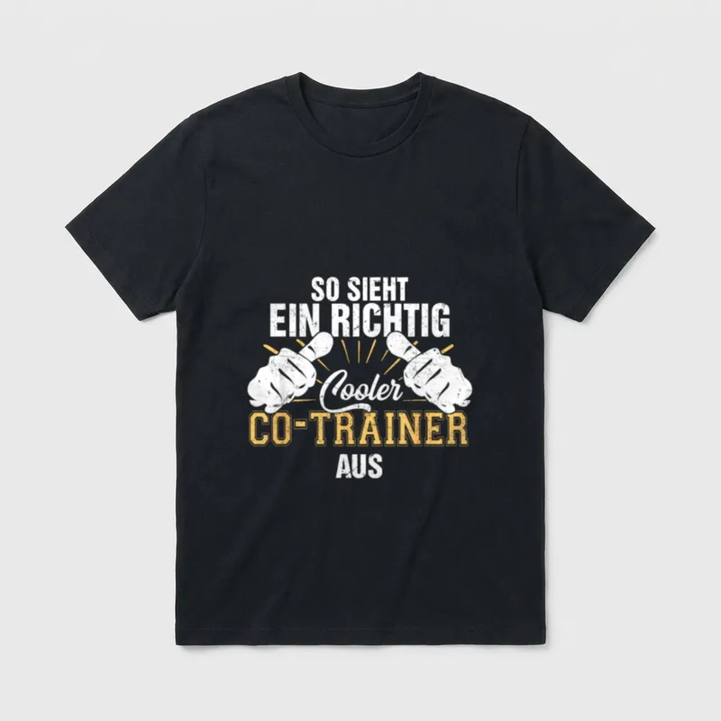 So sieht ein richtig Lustige Sprüche T-Shirt – Klassisches T-Shirt in Schwarz