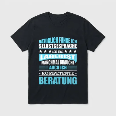 Lagerist Lagertechniker Lustige Sprüche T-Shirt – Klassisches T-Shirt in Schwarz