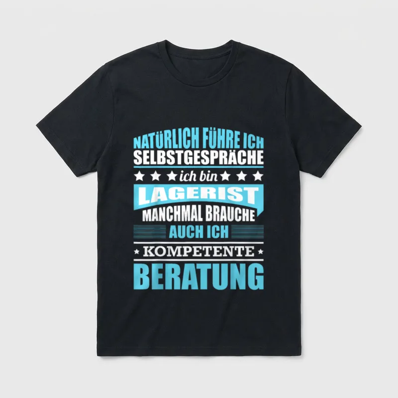Lagerist Lagertechniker Lustige Sprüche T-Shirt – Klassisches T-Shirt in Schwarz