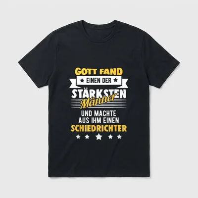 Lustiges Schiedrichter Cooles Schiri T-Shirt – Klassisches T-Shirt in Schwarz