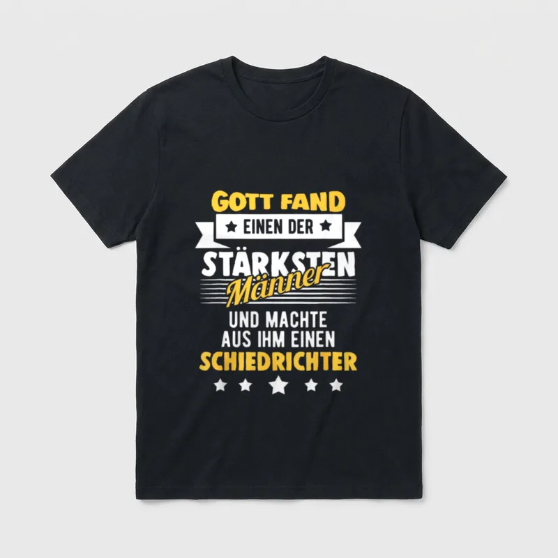Lustiges Schiedrichter Cooles Schiri T-Shirt – Klassisches T-Shirt in Schwarz