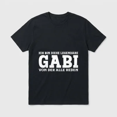 Gabi Lustiges Vorname Frauen T-Shirt – Klassisches T-Shirt in Schwarz