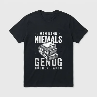 Lustiger Bücherwurm Lesen Bücher Leseratte T-Shirt – Klassisches T-Shirt in Schwarz