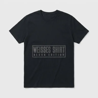 Weißes Shirt Black Edition T-Shirt – Klassisches T-Shirt in Schwarz