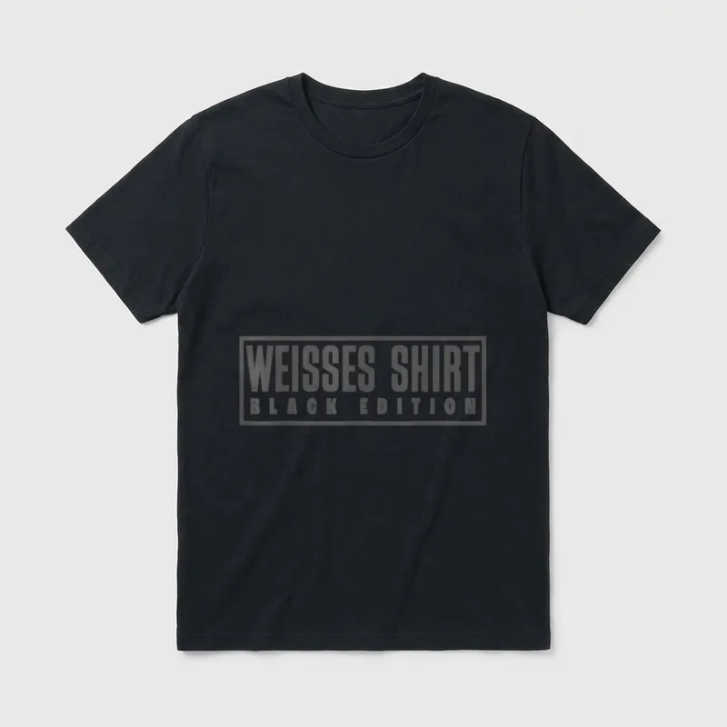 Weißes Shirt Black Edition T-Shirt – Klassisches T-Shirt in Schwarz