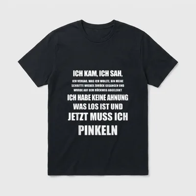 Ich kam ich sah T-Shirt – Klassisches T-Shirt in Schwarz