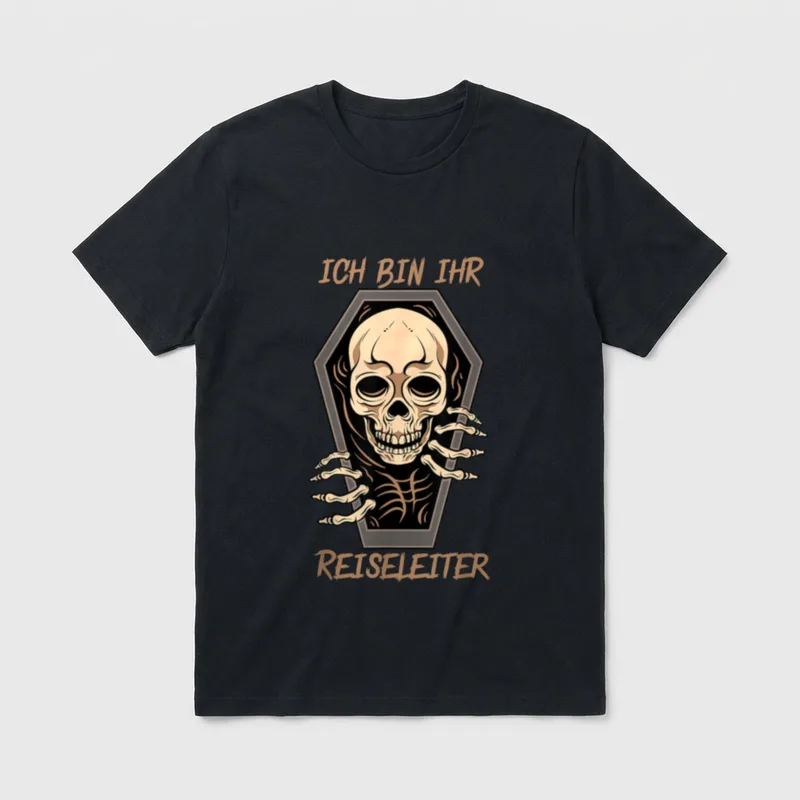 Reiseleiter mit lustigen Spruch T-Shirt – Klassisches T-Shirt in Schwarz