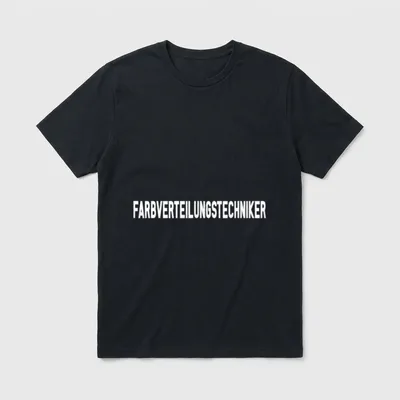 Farbverteilungstechniker Lustiger Spruch T-Shirt – Klassisches T-Shirt in Schwarz