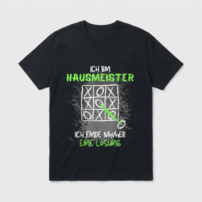 Hausmeister Facility Manager Spruch T-Shirt – Klassisches T-Shirt in Schwarz