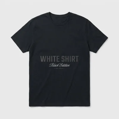 White Black Edition Lustige Lustige Sprüche T-Shirt – Klassisches T-Shirt in Schwarz