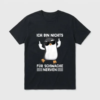 Nichts für schwache Nerven T-Shirt – Klassisches T-Shirt in Schwarz