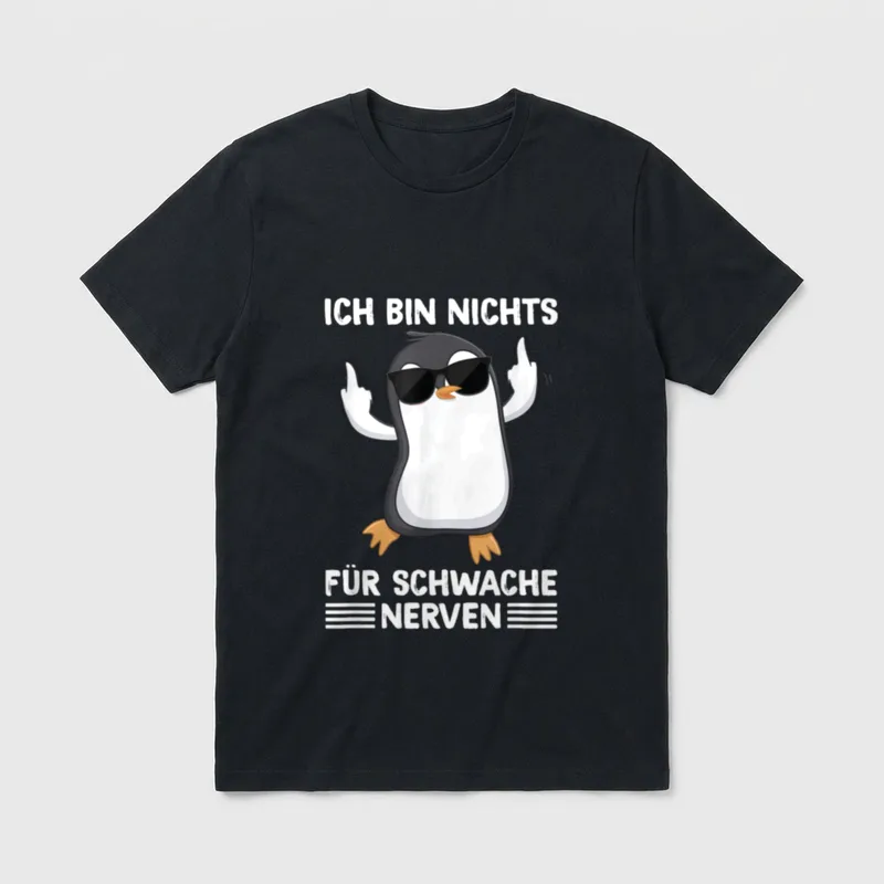 Nichts für schwache Nerven T-Shirt – Klassisches T-Shirt in Schwarz