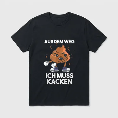 Lustiges AUS DEM WEG T-Shirt – Klassisches T-Shirt in Schwarz