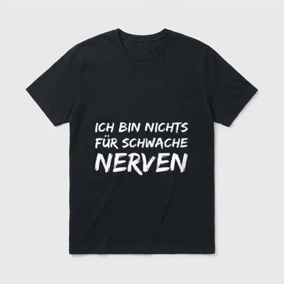 Mutiger Charakter T-Shirt – Klassisches T-Shirt in Schwarz