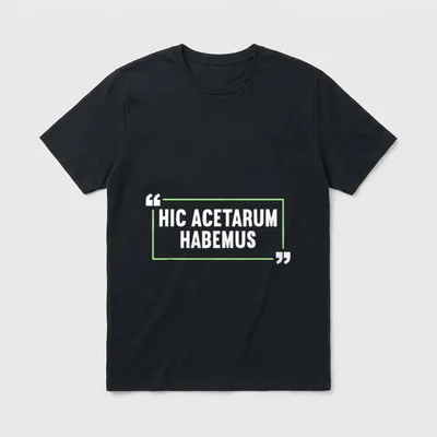 Lateinisch Lustiger Latein Spruch T-Shirt – Klassisches T-Shirt in Schwarz