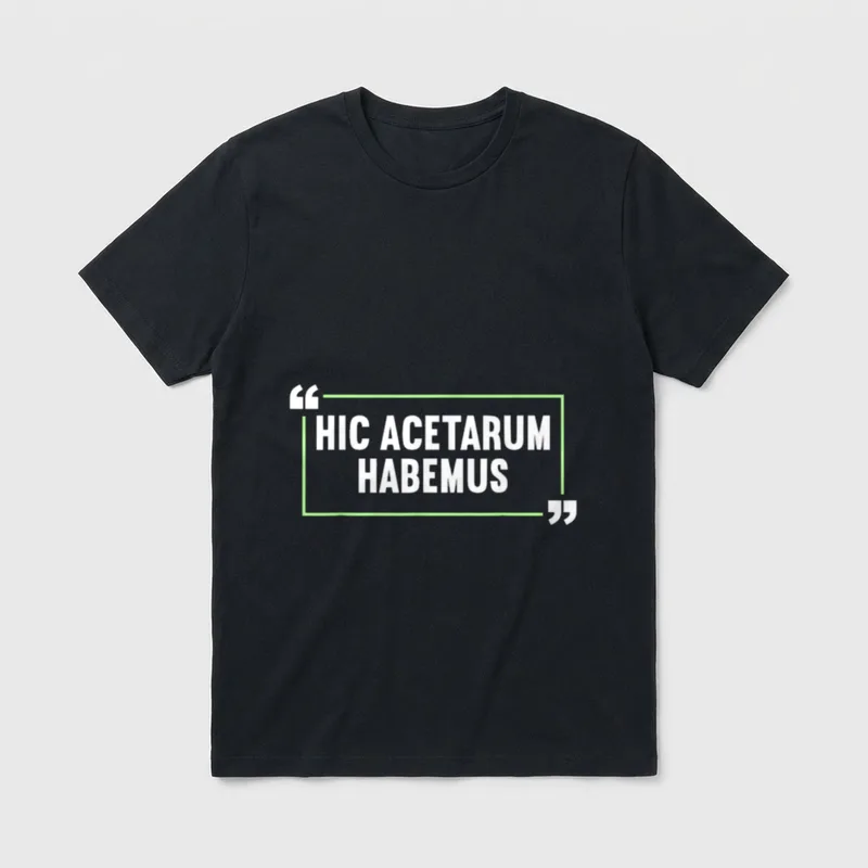 Lateinisch Lustiger Latein Spruch T-Shirt – Klassisches T-Shirt in Schwarz