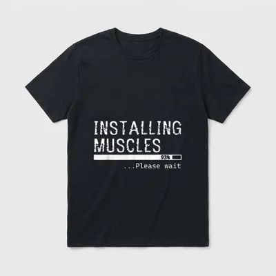 Lustiges Trainings mit Zitat T-Shirt – Klassisches T-Shirt in Schwarz