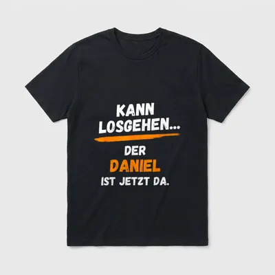 Daniel Lustig Spruch Vorname T-Shirt – Klassisches T-Shirt in Schwarz