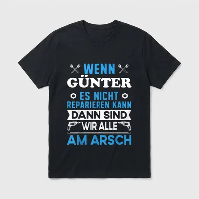Lustiger Männer Name Vorname T-Shirt – Klassisches T-Shirt in Schwarz
