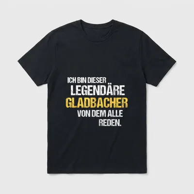 Mönchengladbach Spruch Stadt Souvenir T-Shirt – Klassisches T-Shirt in Schwarz