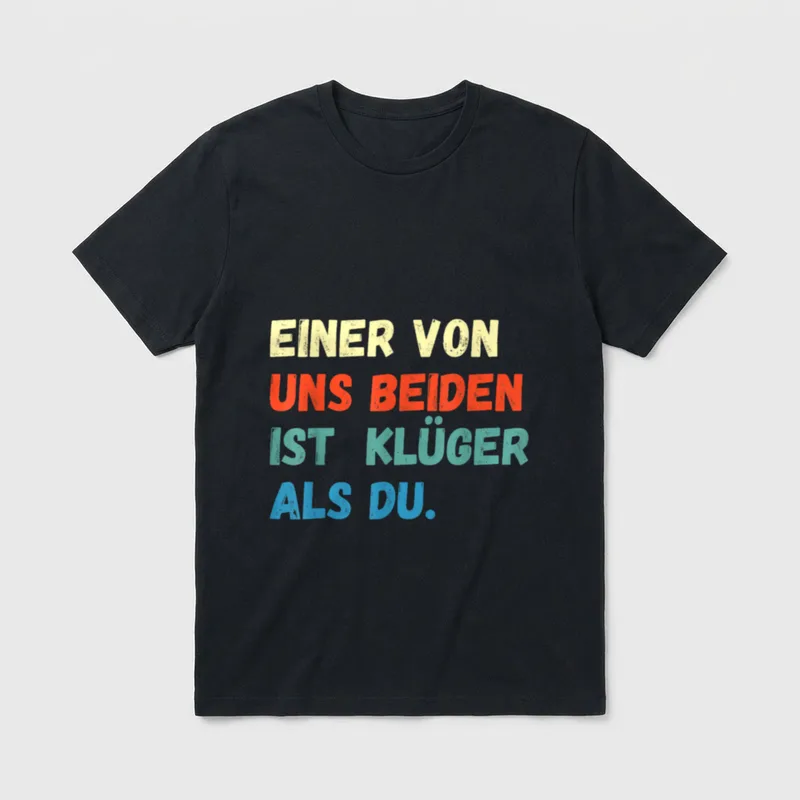 Klugscheißer Spruch T-Shirt – Klassisches T-Shirt in Schwarz