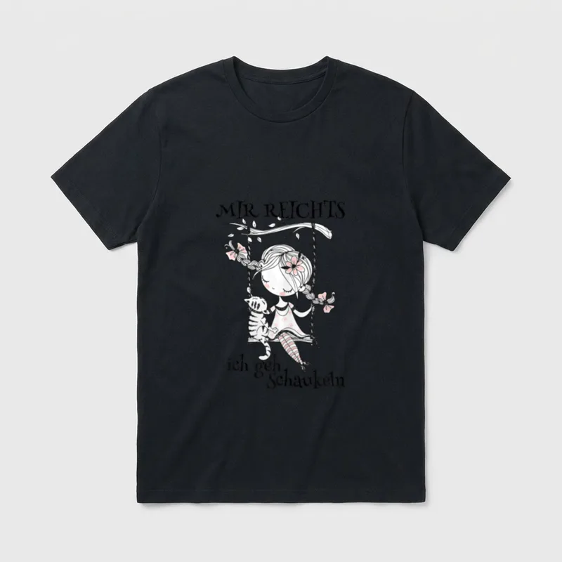 Mir reichts ich geh Lustige Sprüche T-Shirt – Klassisches T-Shirt in Schwarz