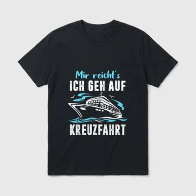 Kreuzfahrt Urlaub T-Shirt – Klassisches T-Shirt in Schwarz