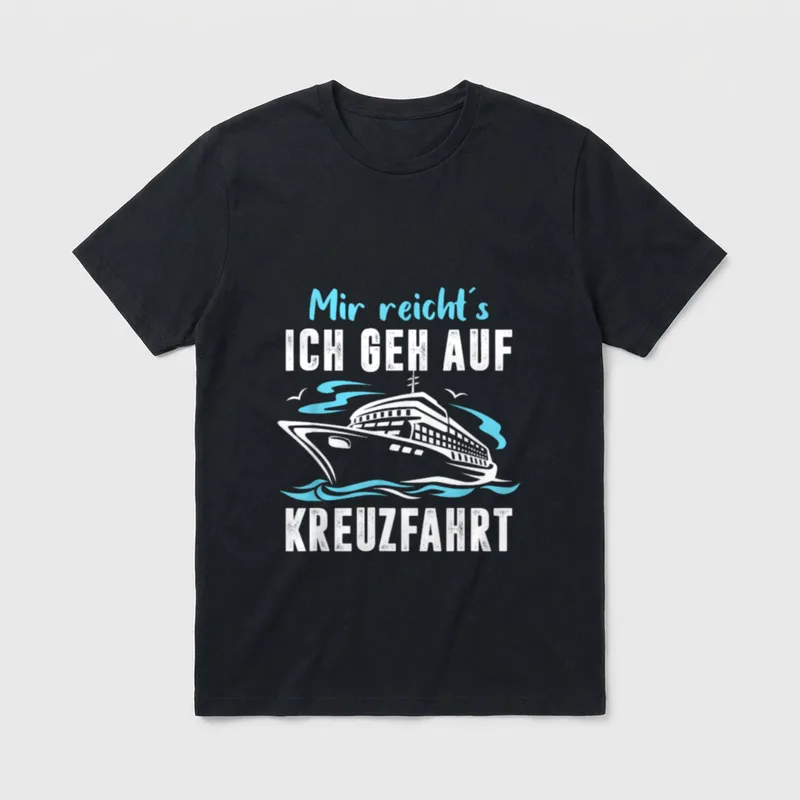 Kreuzfahrt Urlaub T-Shirt – Klassisches T-Shirt in Schwarz