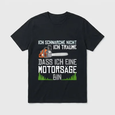 Lustiges Forstwirt Holzfäller Spruch T-Shirt – Klassisches T-Shirt in Schwarz