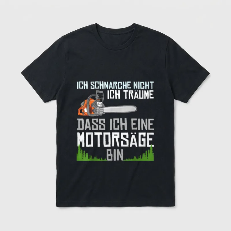 Lustiges Forstwirt Holzfäller Spruch T-Shirt – Klassisches T-Shirt in Schwarz