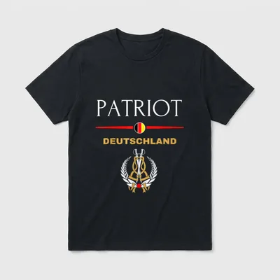 Patriot Deutschland Flagge Heimat T-Shirt – Klassisches T-Shirt in Schwarz