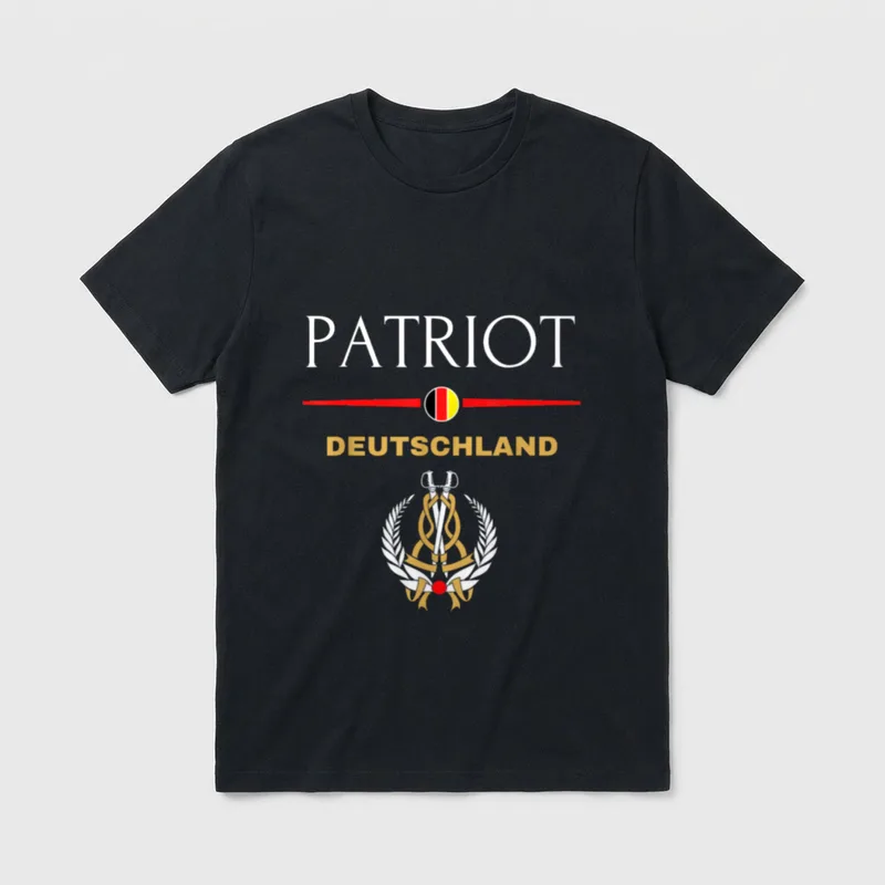 Patriot Deutschland Flagge Heimat T-Shirt – Klassisches T-Shirt in Schwarz