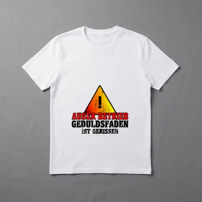 Außer Betrieb Geduld T-Shirt – Klassisches T-Shirt in Schwarz