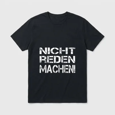 Nicht Reden Machen Witziger T-Shirt – Klassisches T-Shirt in Schwarz