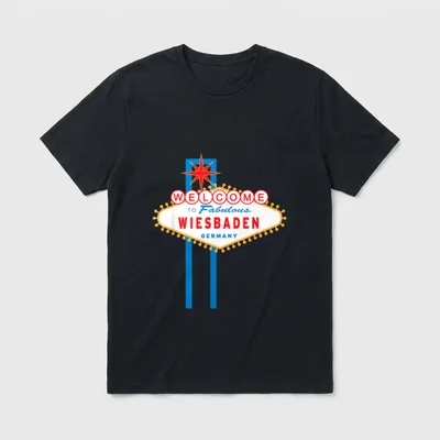 Stadt Wiesbaden Wiesbadener Souvenir T-Shirt – Klassisches T-Shirt in Schwarz