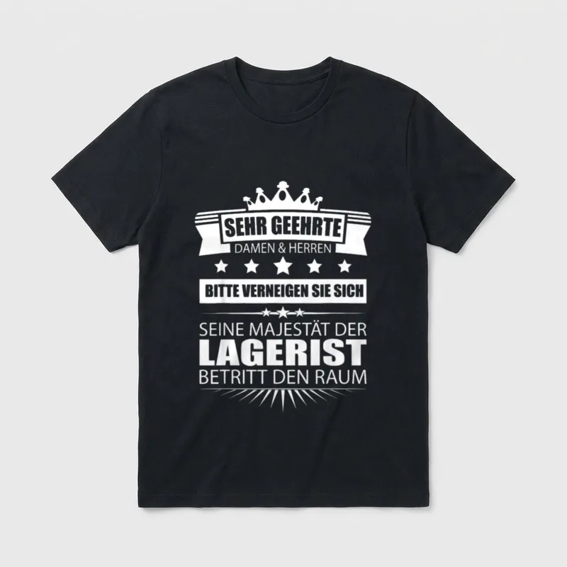 Lagerist Fachlagerist lustige Sprüche T-Shirt – Klassisches T-Shirt in Schwarz