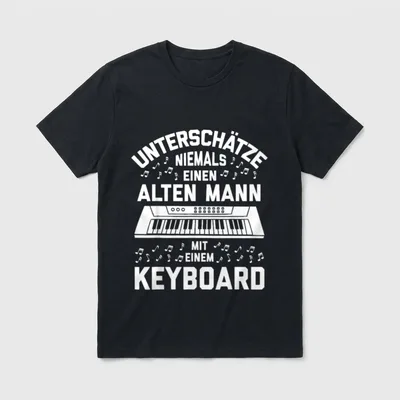 Keyboard Synthesizer Keyboarder Alter T-Shirt – Klassisches T-Shirt in Schwarz