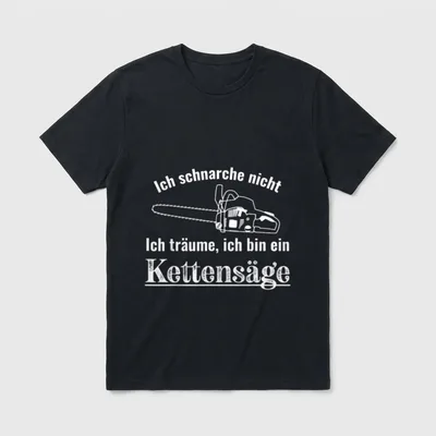 Ich schnarche nicht Träume T-Shirt – Klassisches T-Shirt in Schwarz
